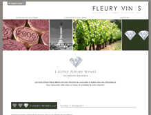 Tablet Screenshot of fleury-wines.com